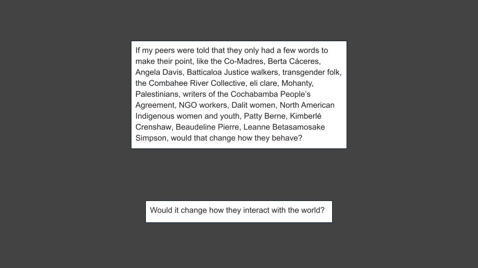 This image features a dark gray background with two distinct rectangular blocks of text, both with black text on a white background. The overall impression is that of a page from a digital document or z